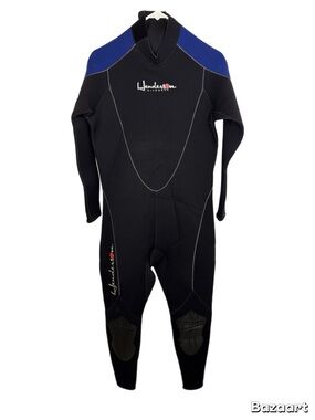 Henderson 3mm Wetsuit Mens large A850MB Black Thermo Prene Dive Wear Back Zip